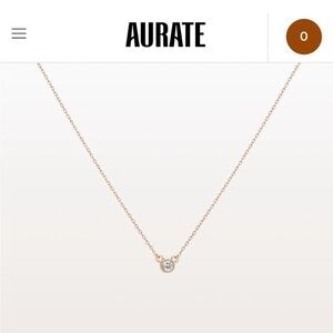 Aurate Diamond Necklace with 14K chain